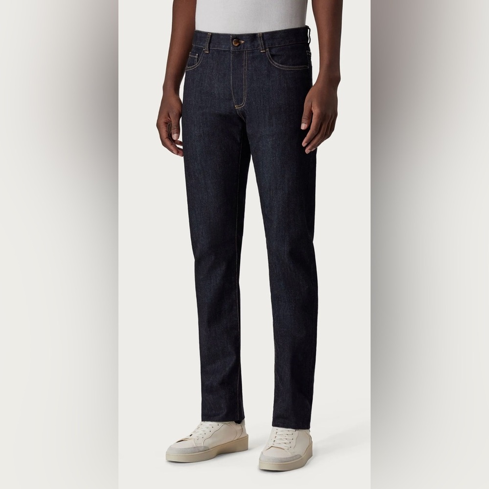 CANALI ITALY Men’s Size 48 Blue Denim Jeans Made in Italy